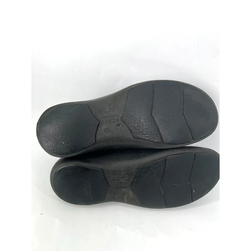 Crocs Suede Chukka Boots Mens Sz 11 Black Leather Minimalist Gorpcore Y2K Retro